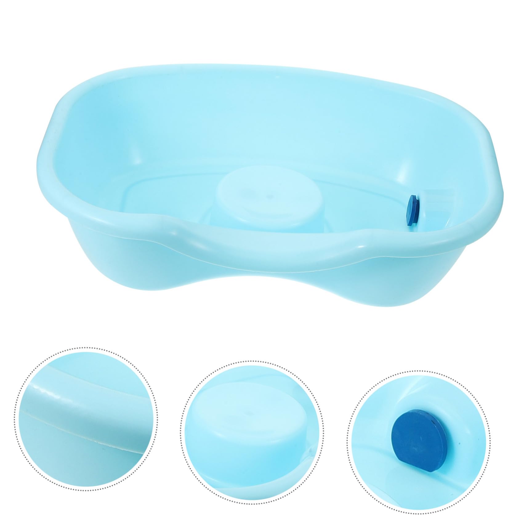 Hohopeti Ergonomisches Haarwaschbecken für Senioren und Bettlägerige Waschschüssel mit Nackenstütze für Bequemes Haarewaschen im Bett Tragbar und Geeignet für Erwachsene Schwangere