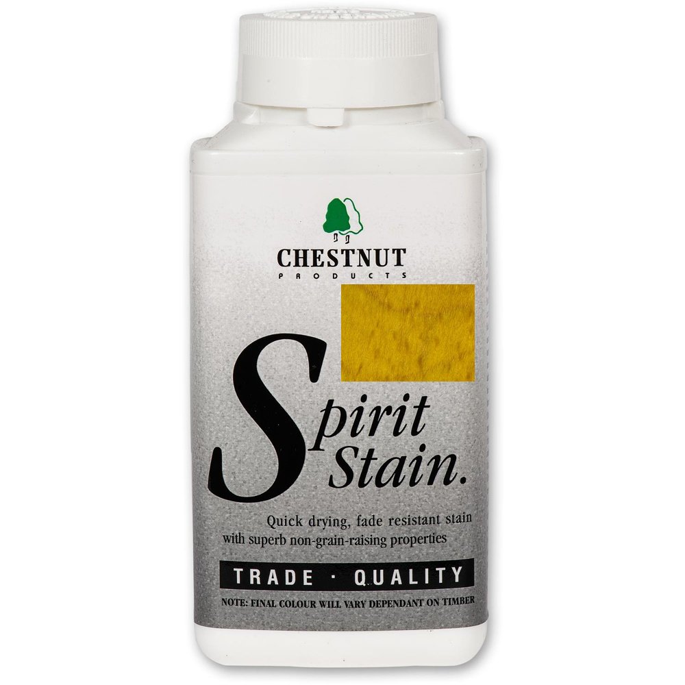 Chestnut Products Wood,Yellow Ssyel1 Wood Spirit Stain Yellow, 1 Litre