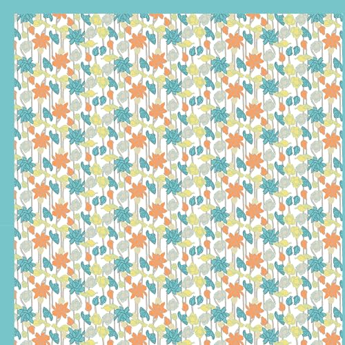 Image of DE CAMA Since 1997 | 100% Pure Cotton 300 TC Premium Single Bedsheet for Single Bed (60 x 90 Inch) with 1 Pillow Cover (17 x 27 Inch) | Luxury Designer Printed Bedsheet Set - Multicolour Lotus