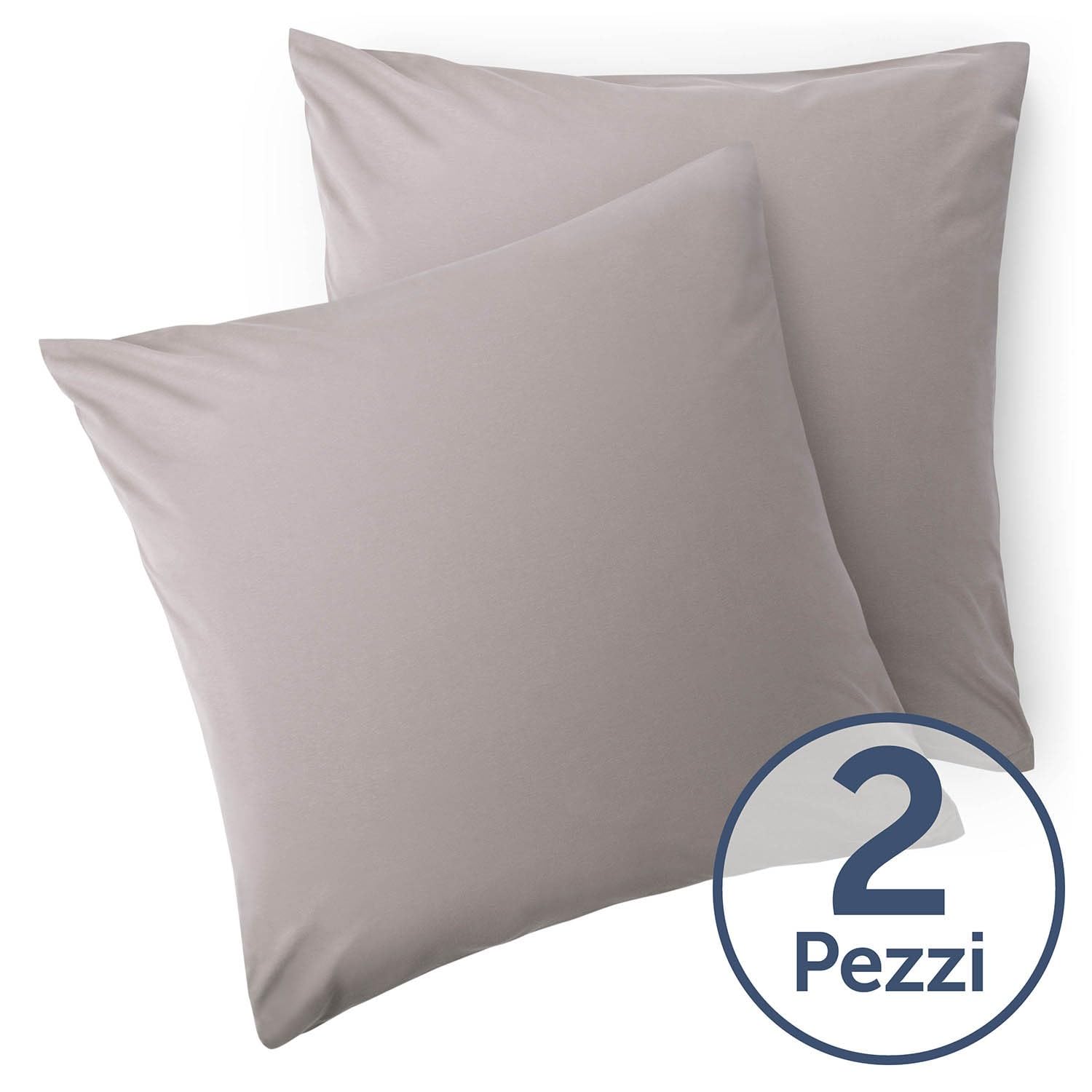 Blumtal Federe Cuscini Divano 65x65 cm - Set di Copricuscini per Divani in Microfibra a 2 Pezzi con Chiusura a Busta, certificati Oeko-Tex, extra morbidi e lavabili - Grigio Chiaro