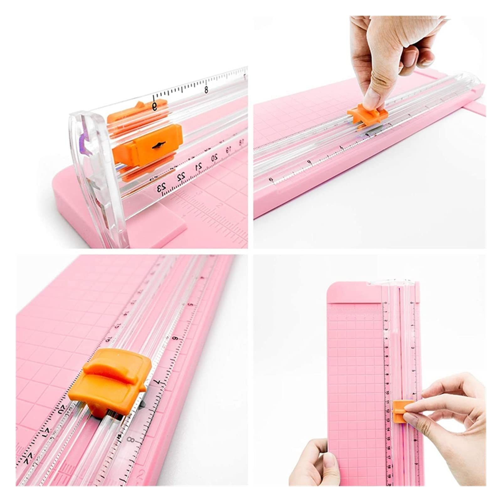Taglierina professionale con lame fotografiche e righello laterale, ideale per ufficio, casa e scuola, tagliacarte per taglio di precisione