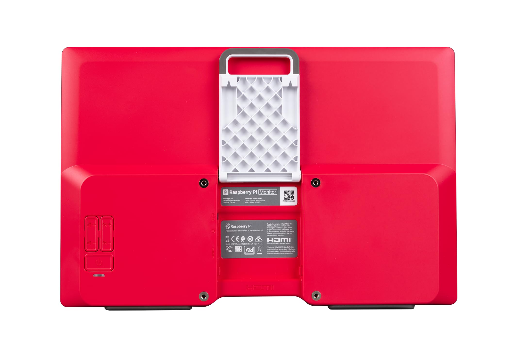 Raspberry Pi® SC0940 LCD-Monitor Rosso/Bianco EEK B (A - G) 39.6cm (15.6 Zoll) 1920 x 1080 Pixel HDMI�