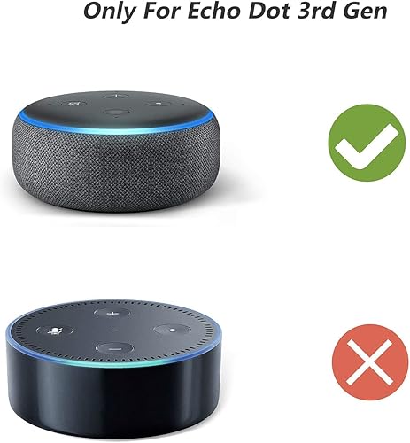 Miniatura 4 de WALI Soporte de toma de corriente, soporte de pared de 3ª generación, para altavoces inteligentes de hogar, asistentes de voz, accesorios de ahorro