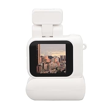 Zopsc Video Camera Camcorder, 1080P HD 1.44in Color Screen Compact DV Camera, Automatic Loop Recording Digital Thumb Video Camera for Travel Vlog Party (White)