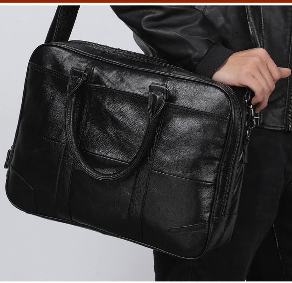 Laptop Bag Men's Travel Messenger Leather Tote Casual Business Briefcase image 2