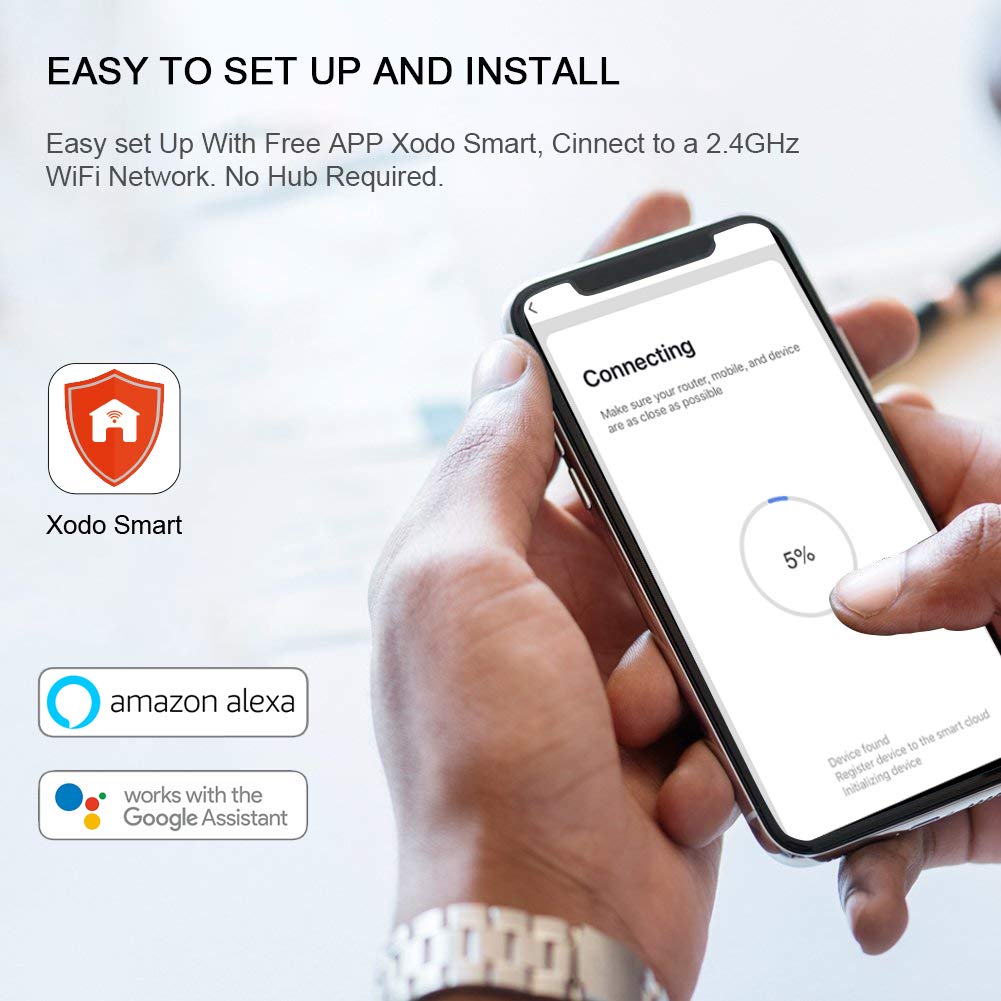 XODO WP3 Smart WiFi Plug - Wireless Remote Control by App Compatible with Alexa and Google Home Assistant — view 4
