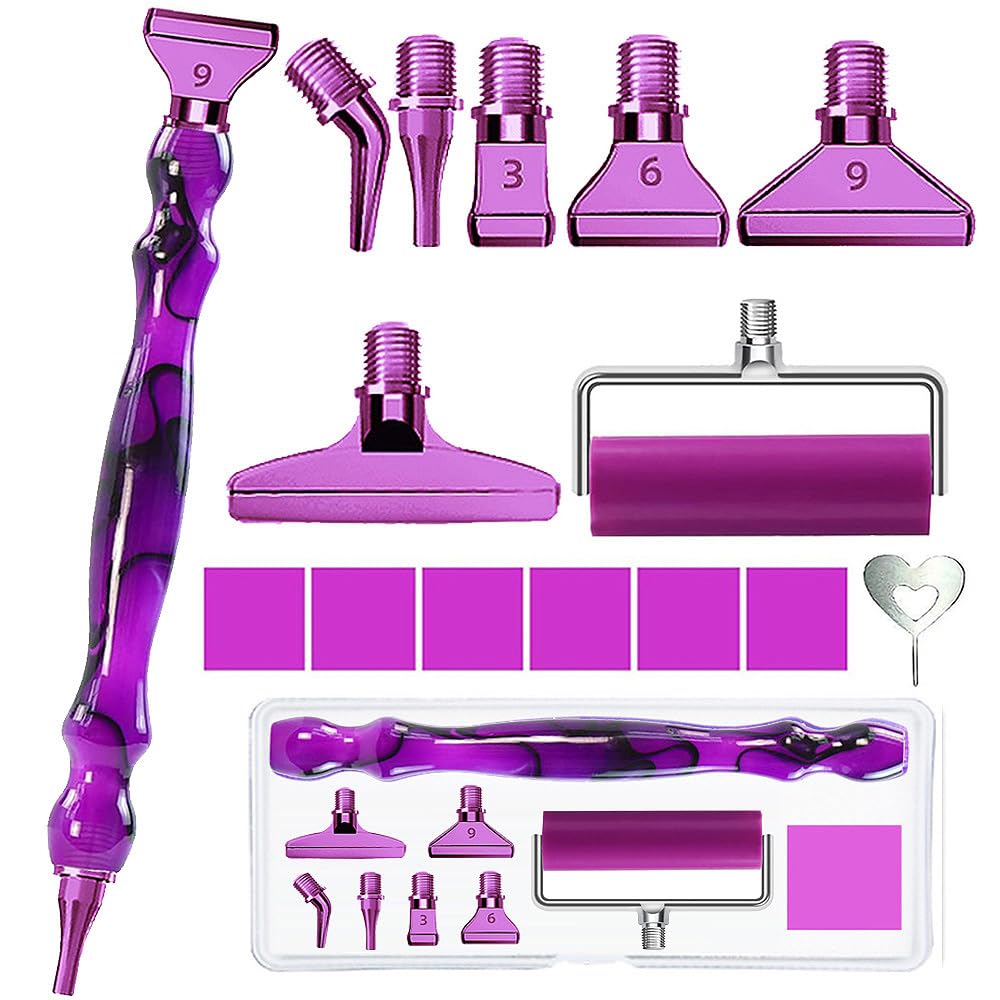 LEIYULY 13 PCS Metal Diamond Art Pens, Ergonomic Diamond Art Accessories