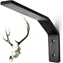 European Mount Skull Hanger Large Euro Mount Deer Skull Hanger with Deer Head, Buffalo, Pronghorn, Bear and Other Large Skulls, Skull Wall Mount Hanger with Easy Installation Kit for Indoor
