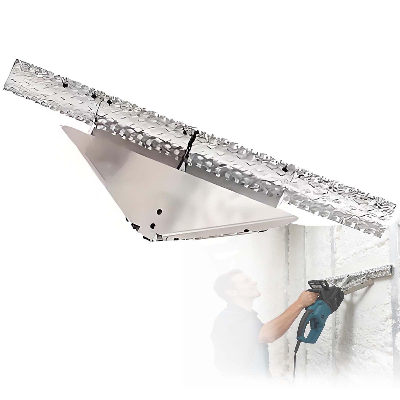 Sierra Cepilladora Eléctrica Espuma,Recortadora Aislamiento 1800w,Velocidad 14,5 M/S,Cuchilla 50cm/70cm 19,68"/27,5",para Espuma Poliuretano Celda Abierta/Cerrada 50cm-OpenCellBladeOnly