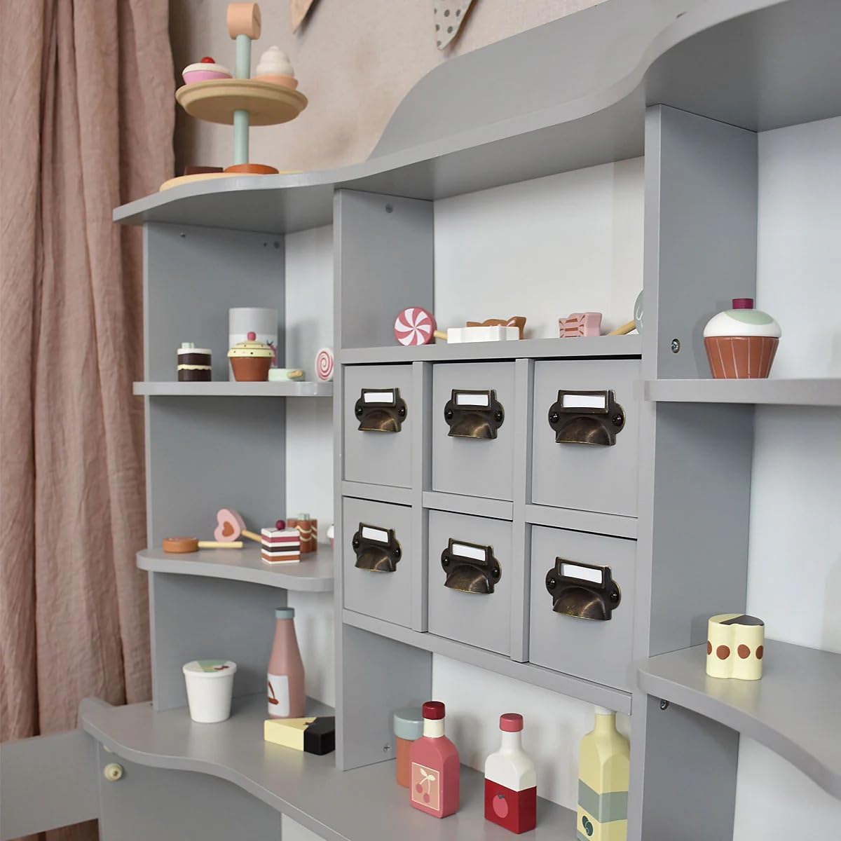 Roba Kaufladen aus Holz - Großer Kaufmannsladen für Kinder - Marktstand - Shop