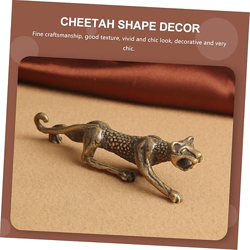 Miniatura 3 de DECHOUS Adornos de guepardo, mini muebles, escultura de mano, decoración antigua, artículos de decoración pequeños para estante, figura de