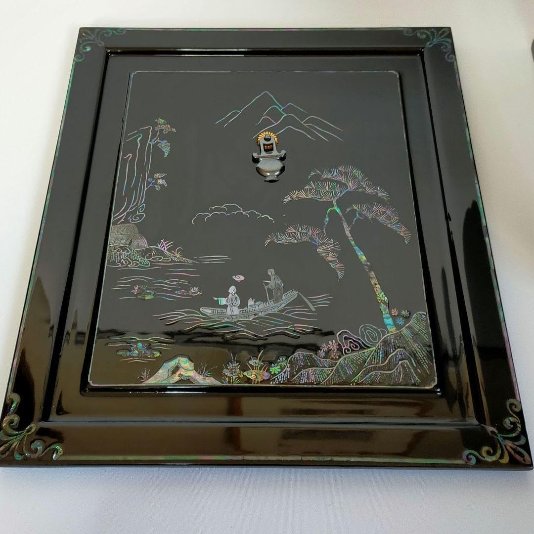 煎茶道具 器局（ききょく） 茶道具入 本塗螺鈿四方箱　JAPAN　漆 煎茶道具 器局（ききょく） 茶道具入 本塗螺鈿四方箱 JAPAN 漆 煎茶