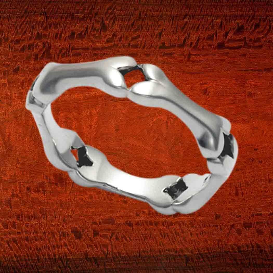 Sterling Silver Dog Bone Ring
