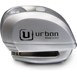 Alarma Moto Pilas URBAN UR22 Candado Moto Disco Alarma 120db ON/Off, Warning Avisador, Módulo Remplazable Impermeable, Pila Litio, Universal Motos Scooters Bicicletas Patinetes, Antirrobo Pinza Disco Freno