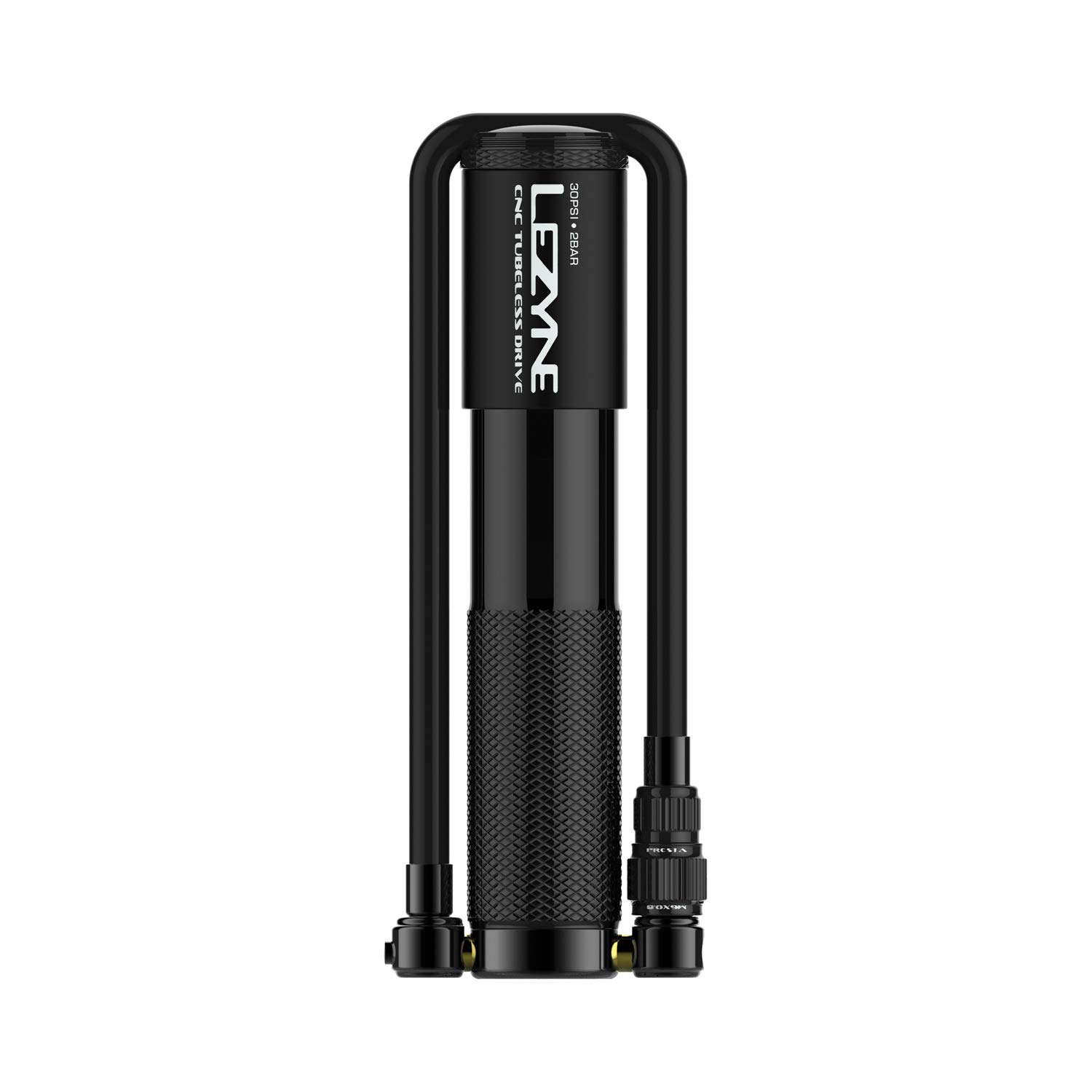 Lezyne Mini Pompe à air sans tubeless Drive - Unisexe - pour Adulte - Noir - 17,3 cm