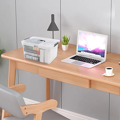 Miniatura 6 de Cajas de almacenamiento de plástico transparente de 18 cuartos de galón, paquete de 4 cajas de almacenamiento con tapas