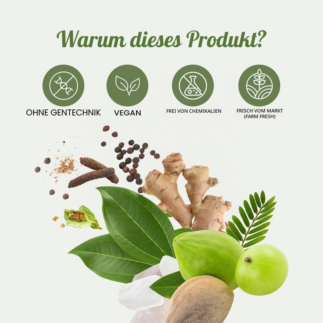 Avipattikar Churna 250g – Ayurveda Verdauungspulver für Magen-Darm-Gesundheit mit Nelken, Kardamom, Vidanga, Haritaki, Pippali. Natürliches Kräuterpulver für Magenwohl & Darmgesundheit