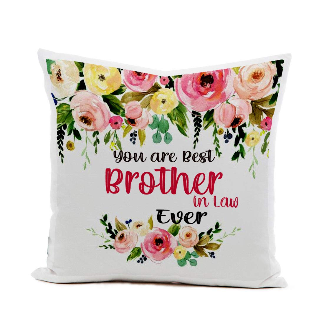 Khakee You are Best Brother in Law Theme Cushion Cover 12x12 inch with Filler -Gift for Brother in Law -Birthday-Anniversary