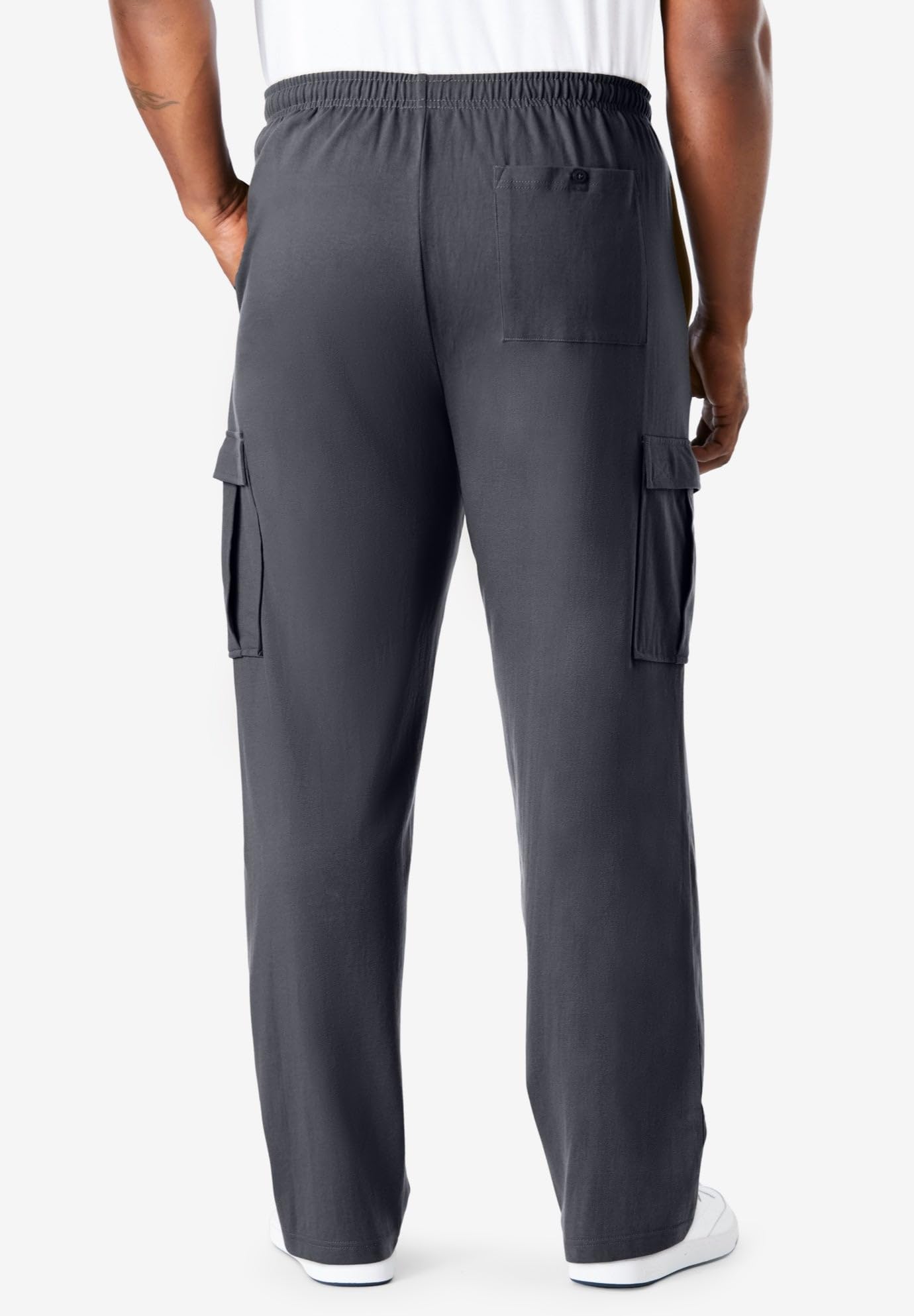 KingSize Mens Big & Tall Lightweight Jersey Cargo Sweatpants product thumbnail 6