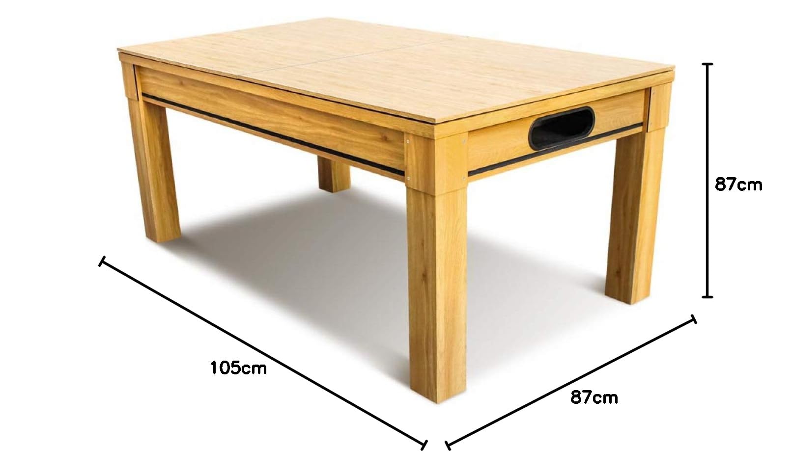 CONCEPT USINE | Table à Manger Multi-Jeux Atlanta | Billard et Ping-Pong Intégrés | Plateau Réversible | Gain de Place et Multi-Fonctions | Accessoires Inclus | Idée Cadeau Jeu, Famille et Décoration
