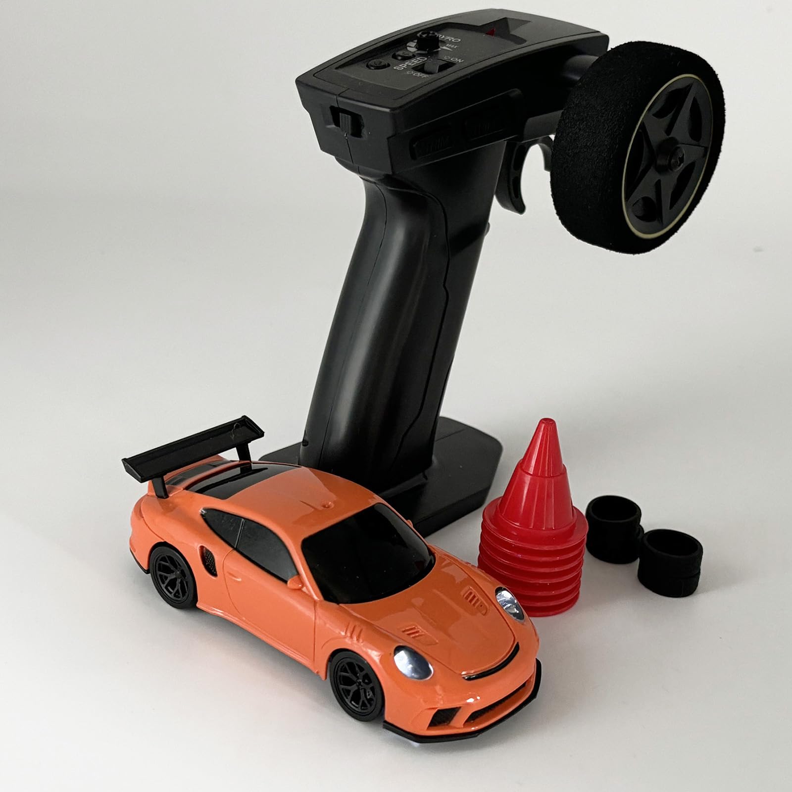 WPLDEWAN RC Drift Car 1/43 Scale Mini RC Car with Gyro RTR, Remote Control Drift Car 4WD Racing Model Indoor with ESP Gyroscope 2.4 GHz Proportional Throttle Steering Hobby RC Toy for Adult