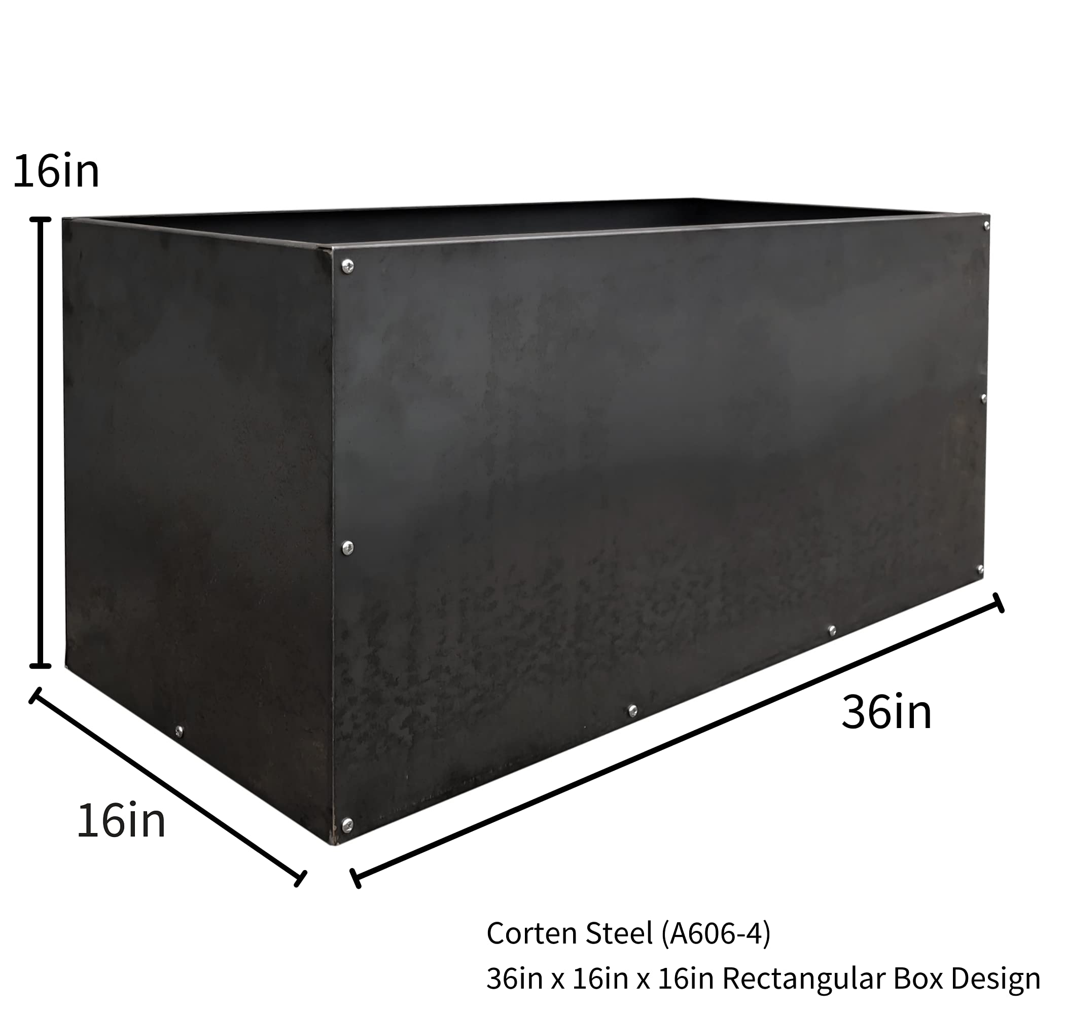 Corten Steel Planter Box by DIY CARTEL Industrial & Heavy Duty
