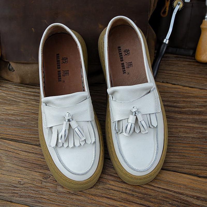 Men's Loafers Tassel Design Soft Sole Leather Inner Comfortable Breathable Walking Shoes Suitable for Sports and Casual Shoes2