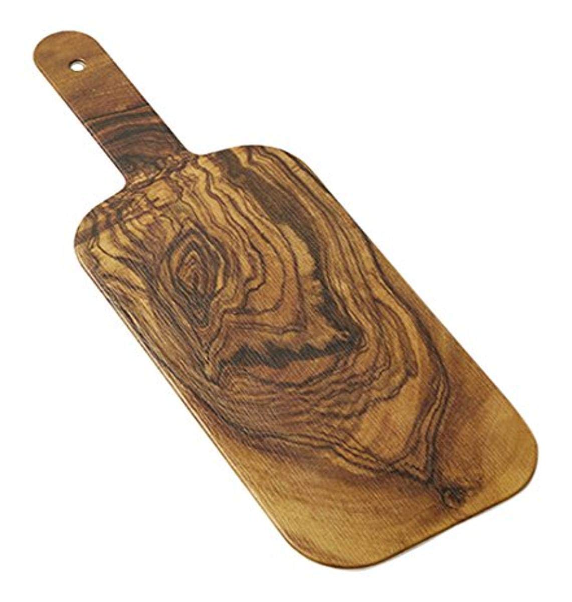 American Metalcraft OWM12 Serving Peel with Handle, Olive Wood, Melamine, 5-1/2