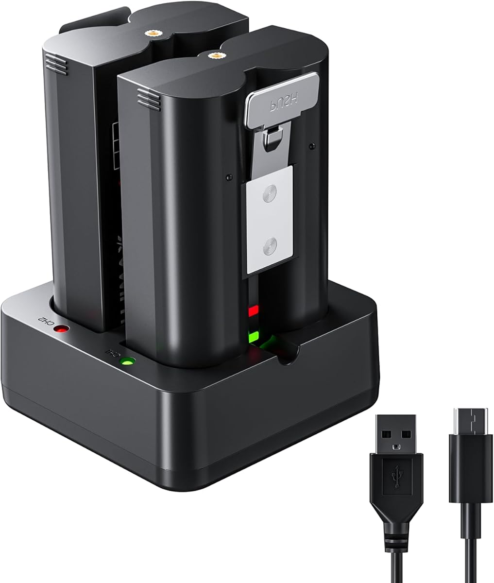 PUJIMAX Ring Doorbell Battery Replacement Batteries,7200mWh High Capacity Rechargeable Camera Battery with Charger,Compatible with Ring Video Doorbell 2/3/3 Plus/4,Stick Up Cam,Spotlight Cam,2 Pack : Electronics