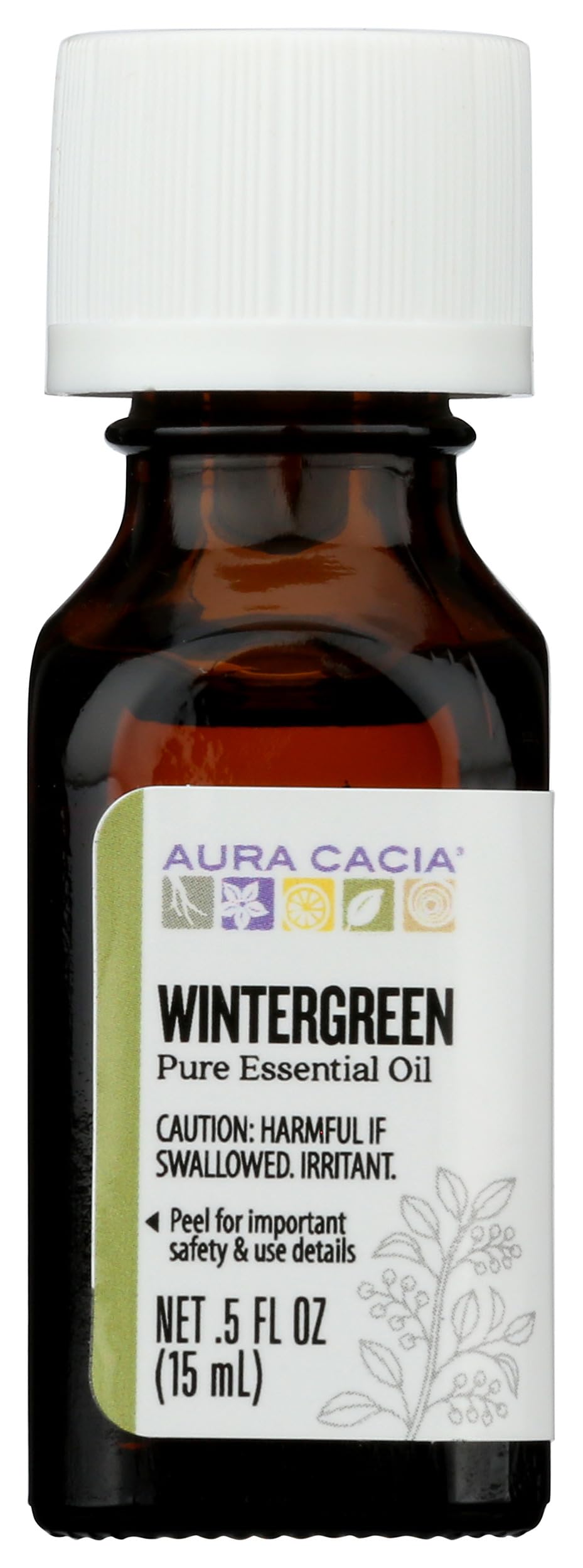 Aura Cacia Essential Oil, Wintergreen, 0.5 Fluid Ounce