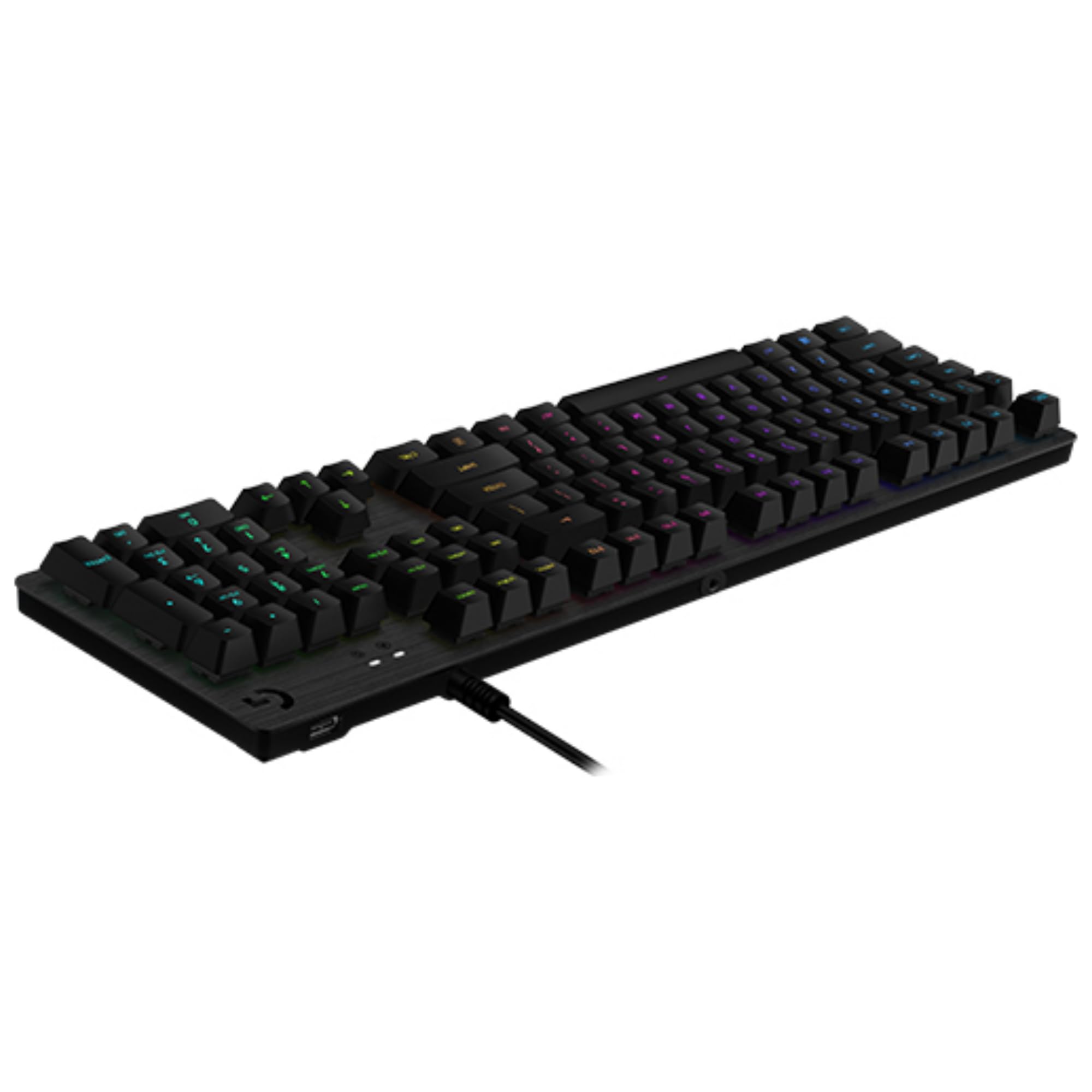 Logitech G512 mechanische Gaming-Tastatur, GX-Blue Clicky Switches, LIGHTSYNC RGB, Aluminium-Gehäuse, AZERTY-Layout, Schwarz