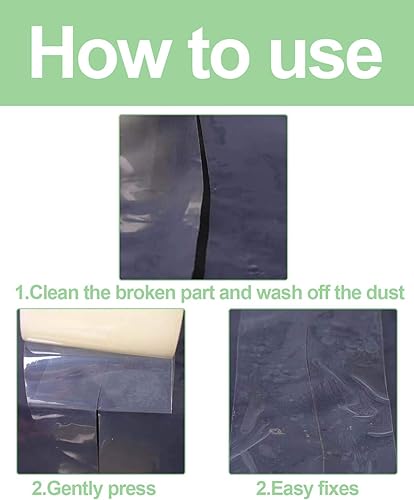 Miniatura 5 de vensovo Cinta de reparación de plástico para cubierta de invernadero - Heavy Duty 4  x108  Garden Green House Sheeting, cinta de reparación de