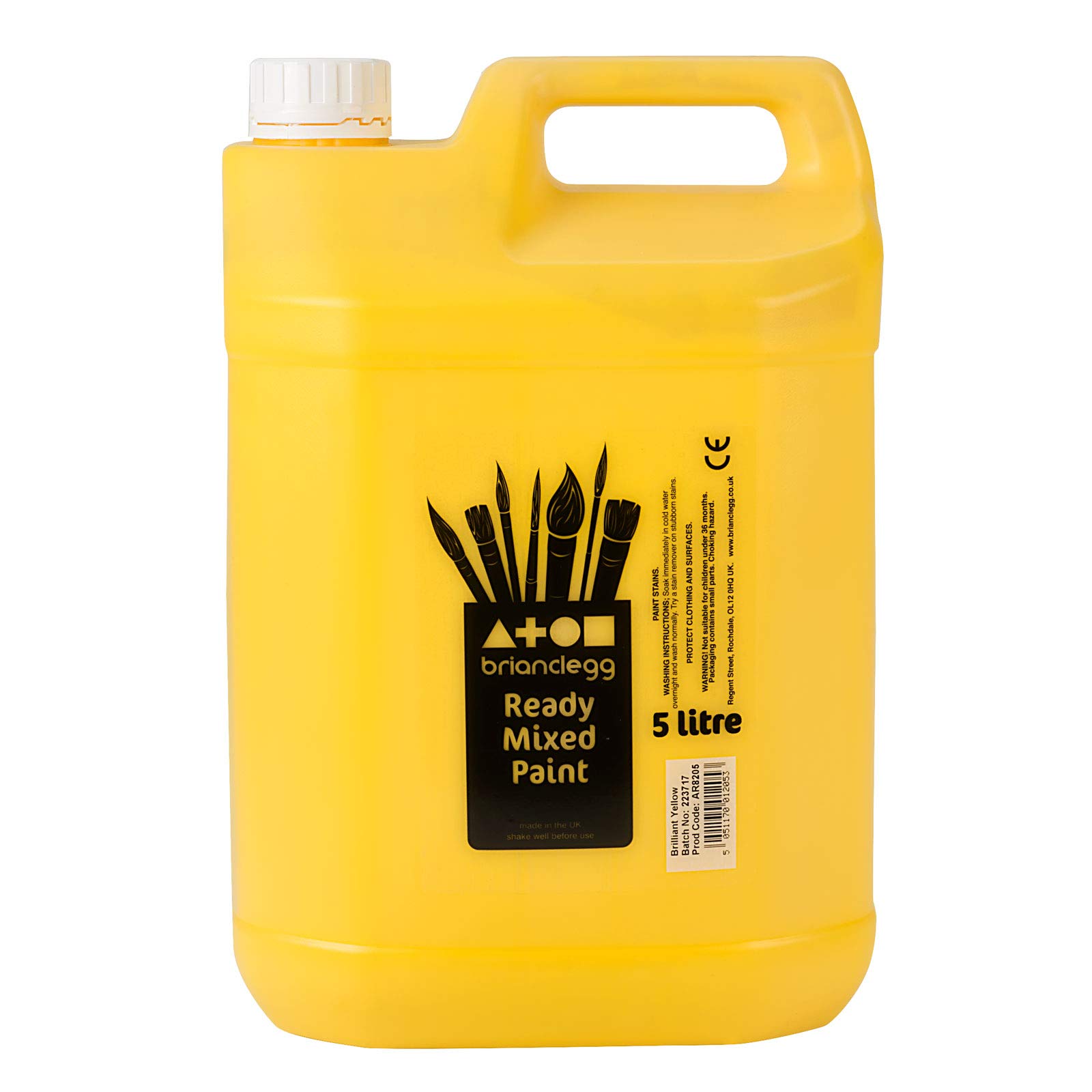 Brian Clegg Ltd. Paint, Yellow, 5 l (Pack of 1)