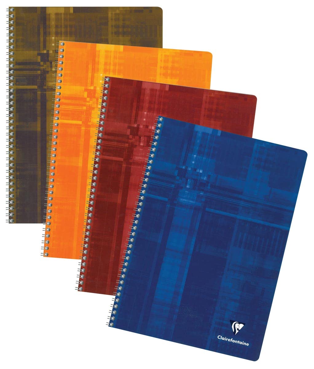 Clairefontaine Zeszyt spiralny A4 w linię z marginesem, 50 arkuszy