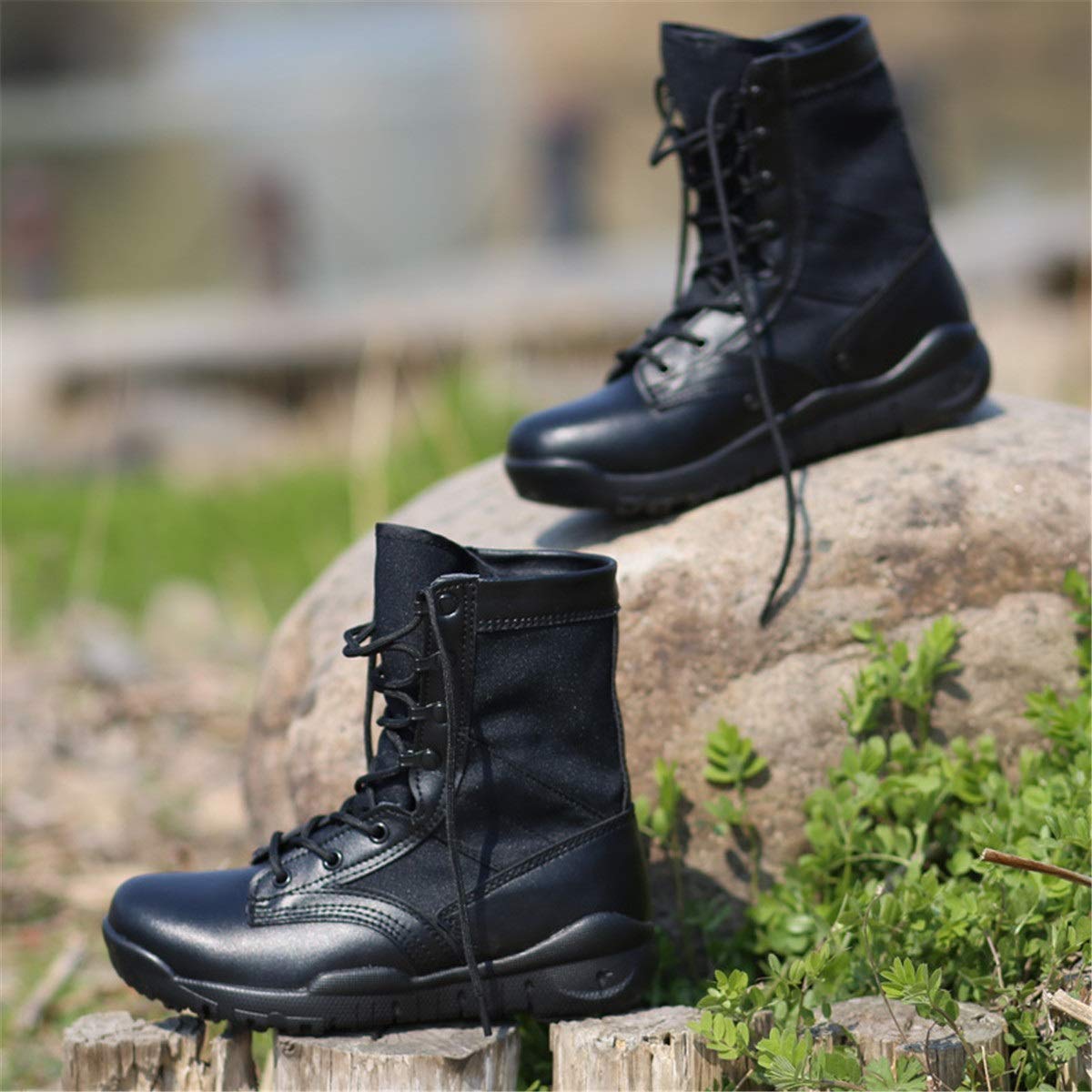 Amazon.co.jp: 安全靴 バイク ブーツ 靴 タクティカルブーツ ライダー