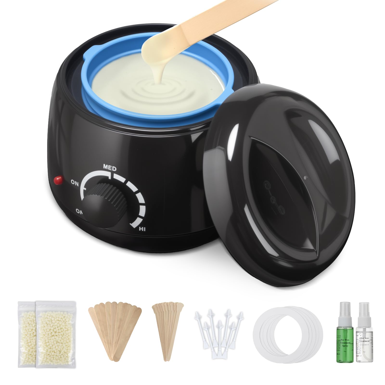Mini Waxing Kit for Women, 250ml Compact Single Person Use Unscented