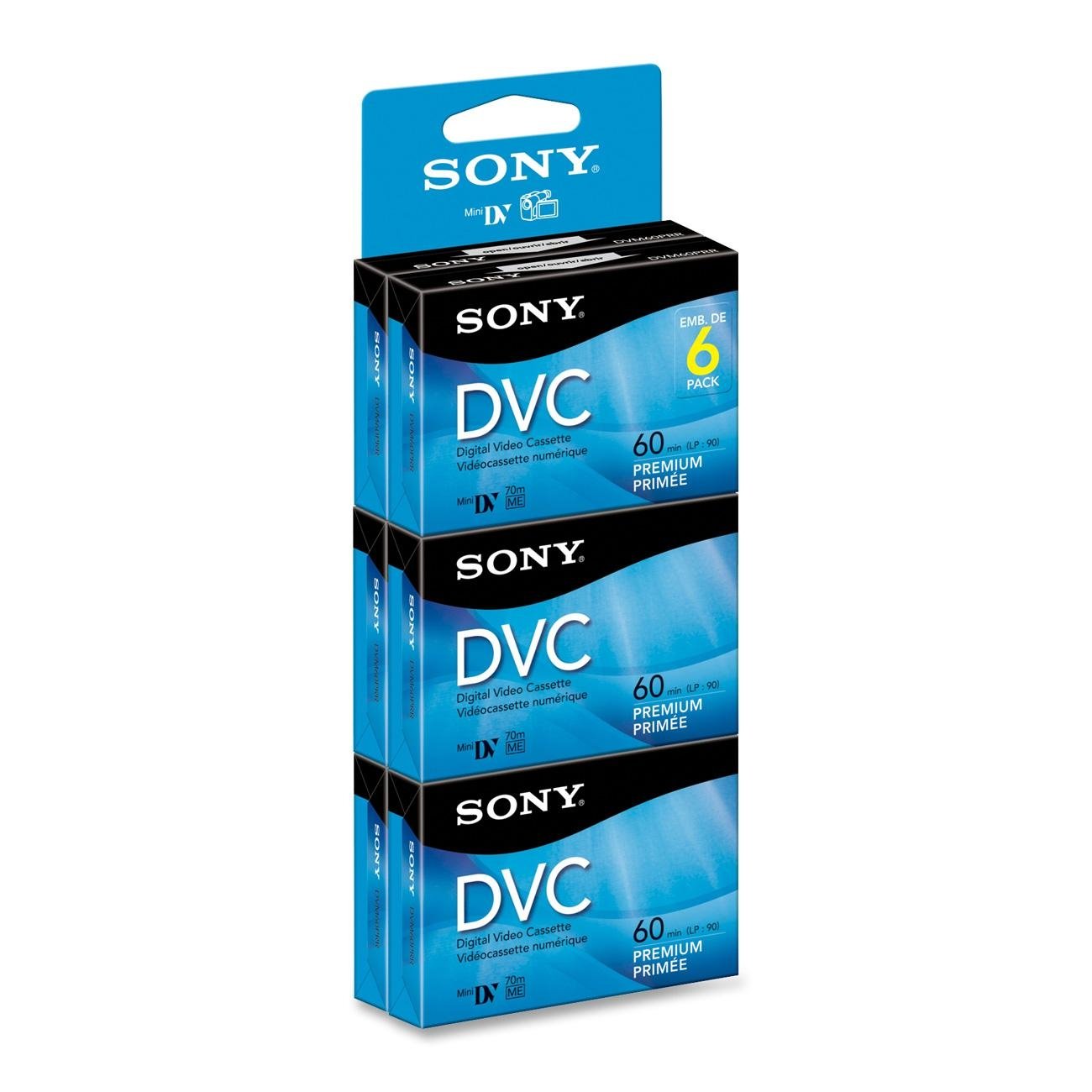 SonyDVM60PRR/6 Premium Digital Video Cassette Brick - 6 Pack