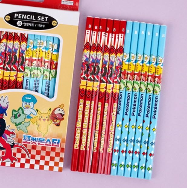 Lápices Pikachu de grafito, pack x12 miniatura 5