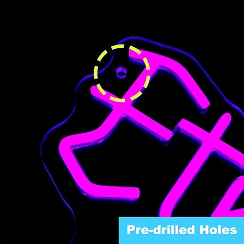 Miniatura 4 de Eternally Yours - Letrero de neón de estilo gótico, luz LED para decoración de pared, románticas luces de neón emo para dormitorio, estudio o bar,