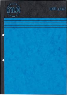 NU Notebooks - Craze Cloud Range - Refill Pad - A4 Blue Notebook - Stationery Notebooks - Ruled Notepad - 110 Pages