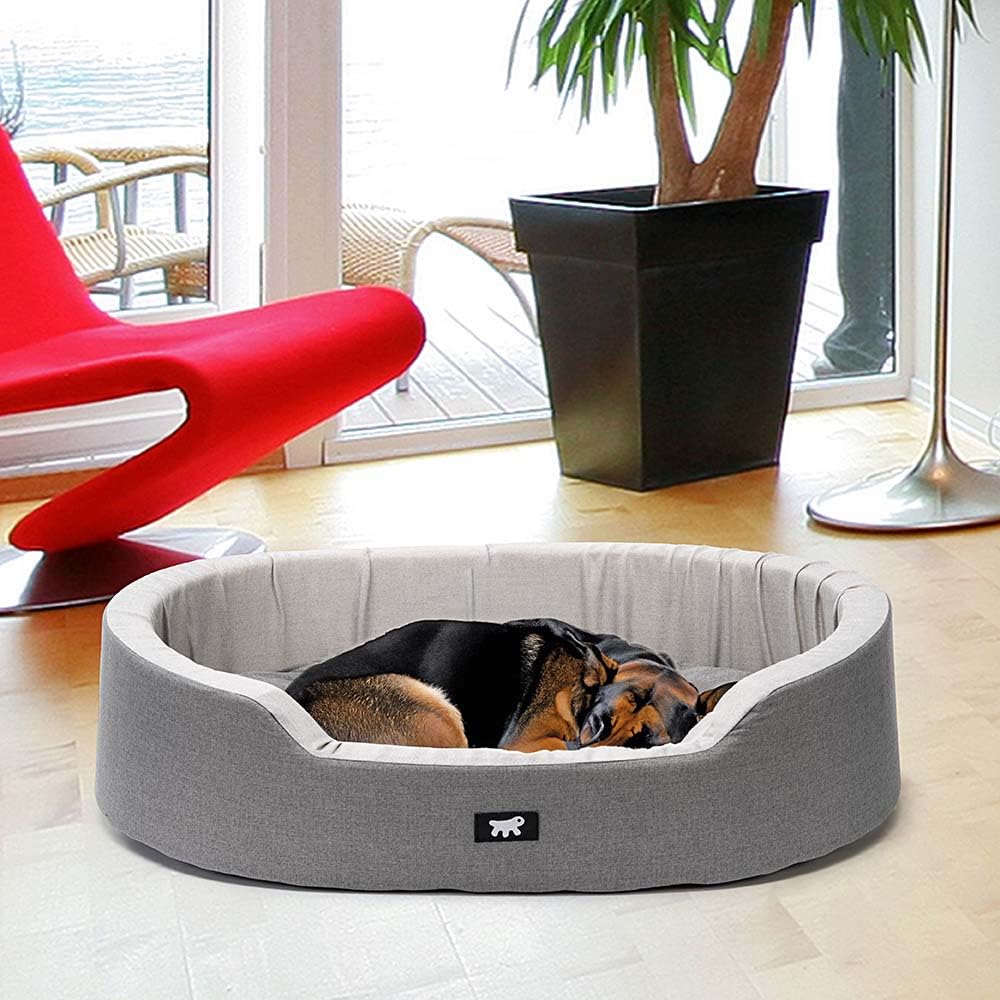 Ferplast Dandy 80 SANITIZED Cama Interior para Perros, cojín para Perros, con protección antibacteriana y antiviral, algodón, Lavable 80 x 55 xh 18 cm