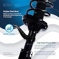 Vista 696 de Detroit Axle - Kit de suspensión delantera de 10 piezas para Chevy Aveo Aveo5 Pontiac G3 Wave 2 Ready Struts Assembly 2 Enlaces de barra