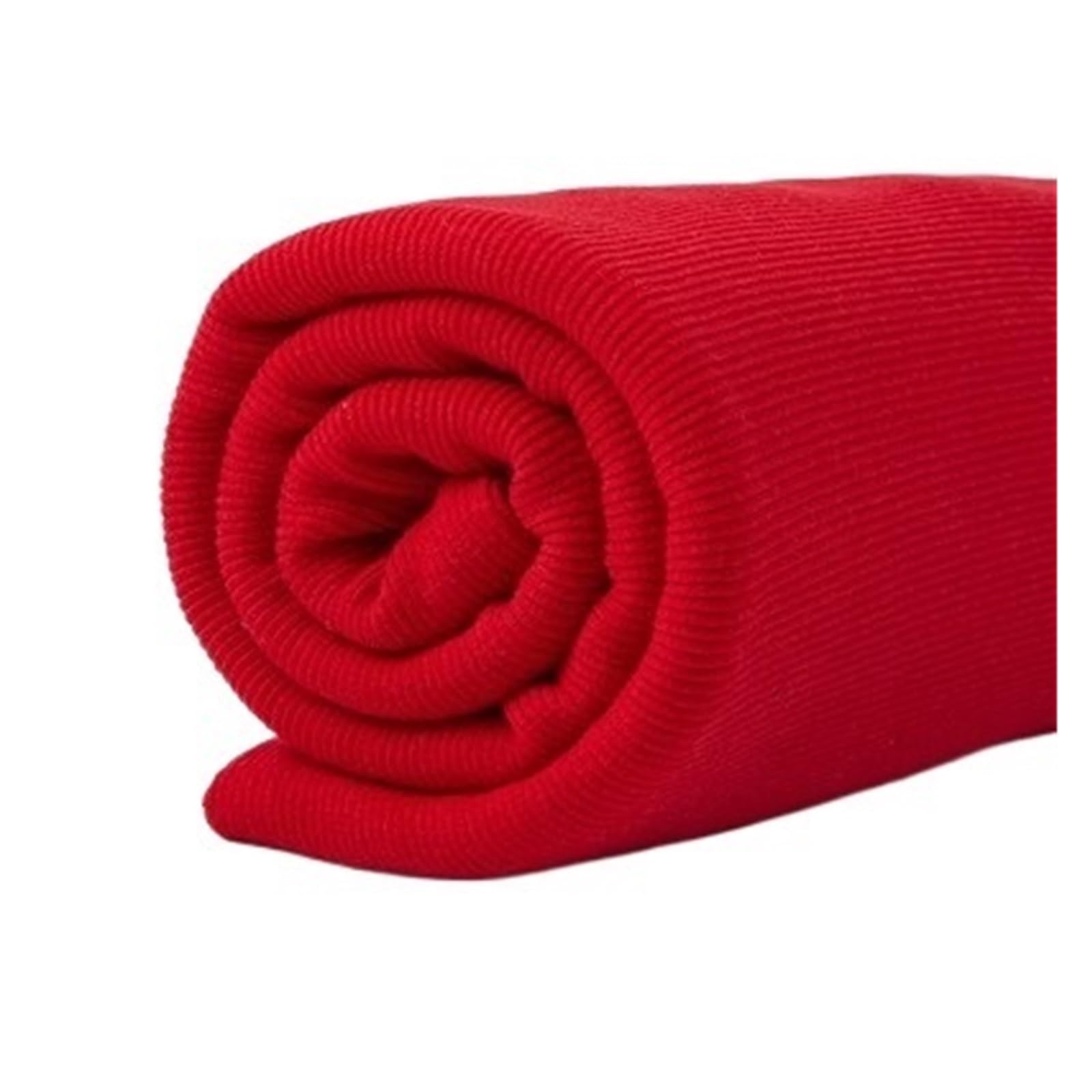 Rib Knit Cuff, Elastic 2x2 Ribbed Cuffs Multicolor 20x110cm Cotton Knitted Fabric for Sewing(1red)