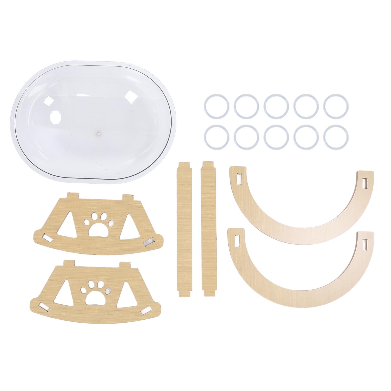Generic Podwyższone, Przezroczyste Legowisko dla Kota do Zabawy i spania. Przestronny design. Nowoczesny Wystrój Domu