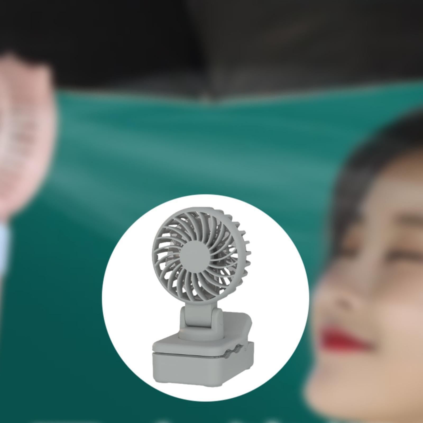 Ventilatore Compatto a Clip, Ideale per L'estate, con Impostazioni Adatte a Diverse Attività, Verde