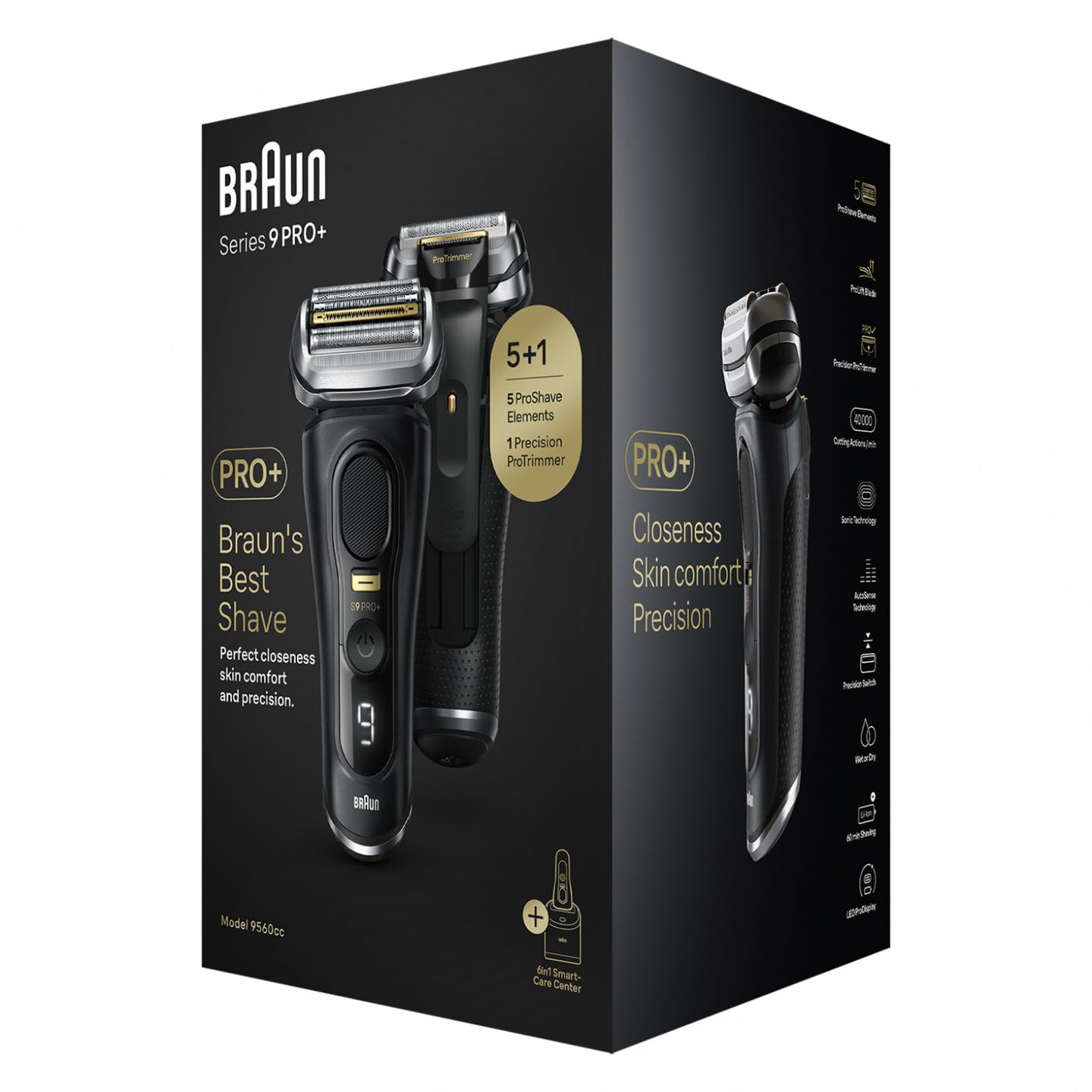 【intezx7601 】Braun Series 9Pro+9560cc Braun Series 9 Pro 9560cc Tondeuse Noir : Amazon.co.uk: Health