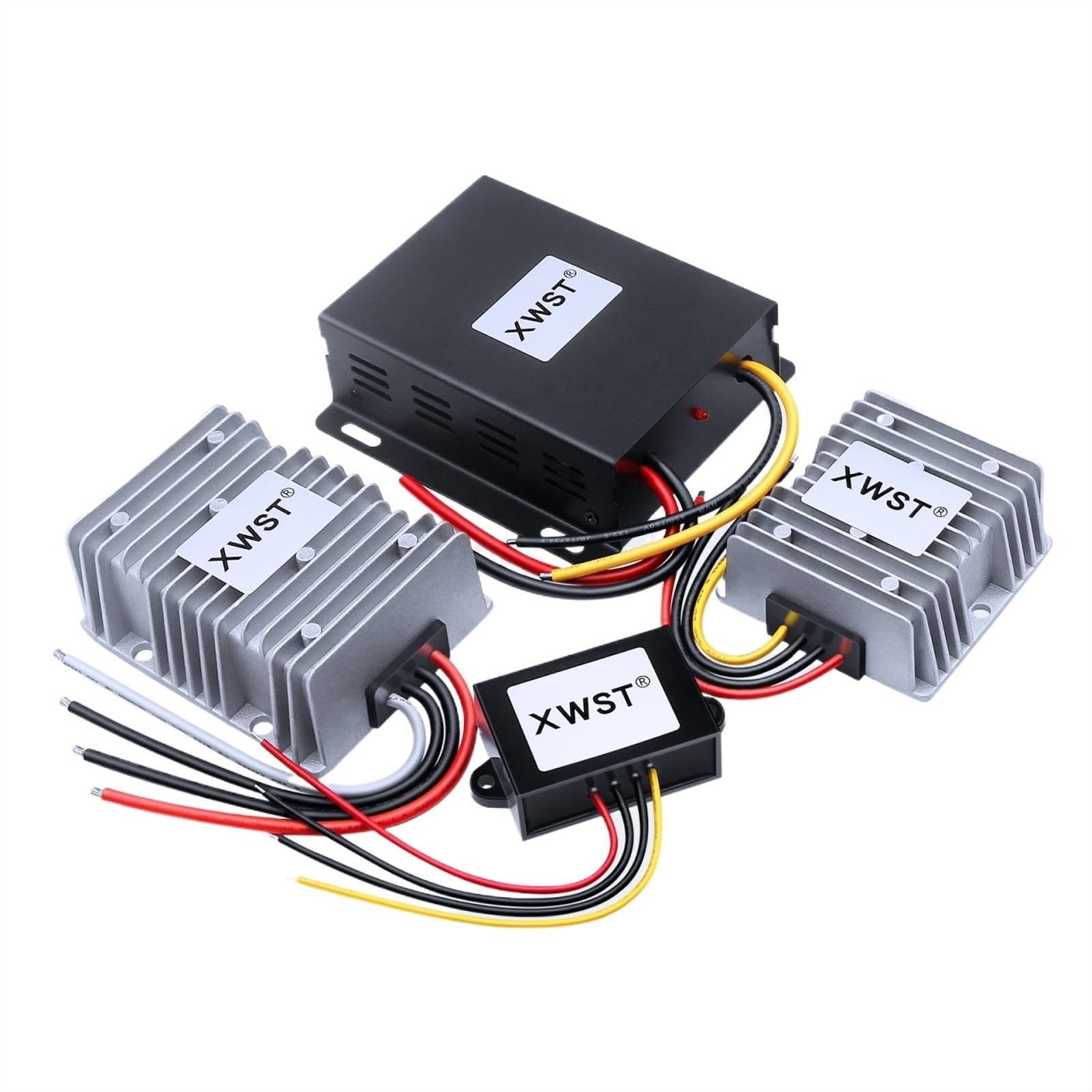 Przetwornica napięcia 12 V do 15 V, 1~30a, moduł regulatora napięcia, hybrydowy inwerter solarny (10 A Aluminum L)