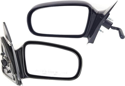 Miniatura 1 de Kool Vue - Espejos laterales para conductor y pasajero para Chevrolet Cavalier Pontiac Sunfire 1995-2005, ajuste manual, pintable, Coupé