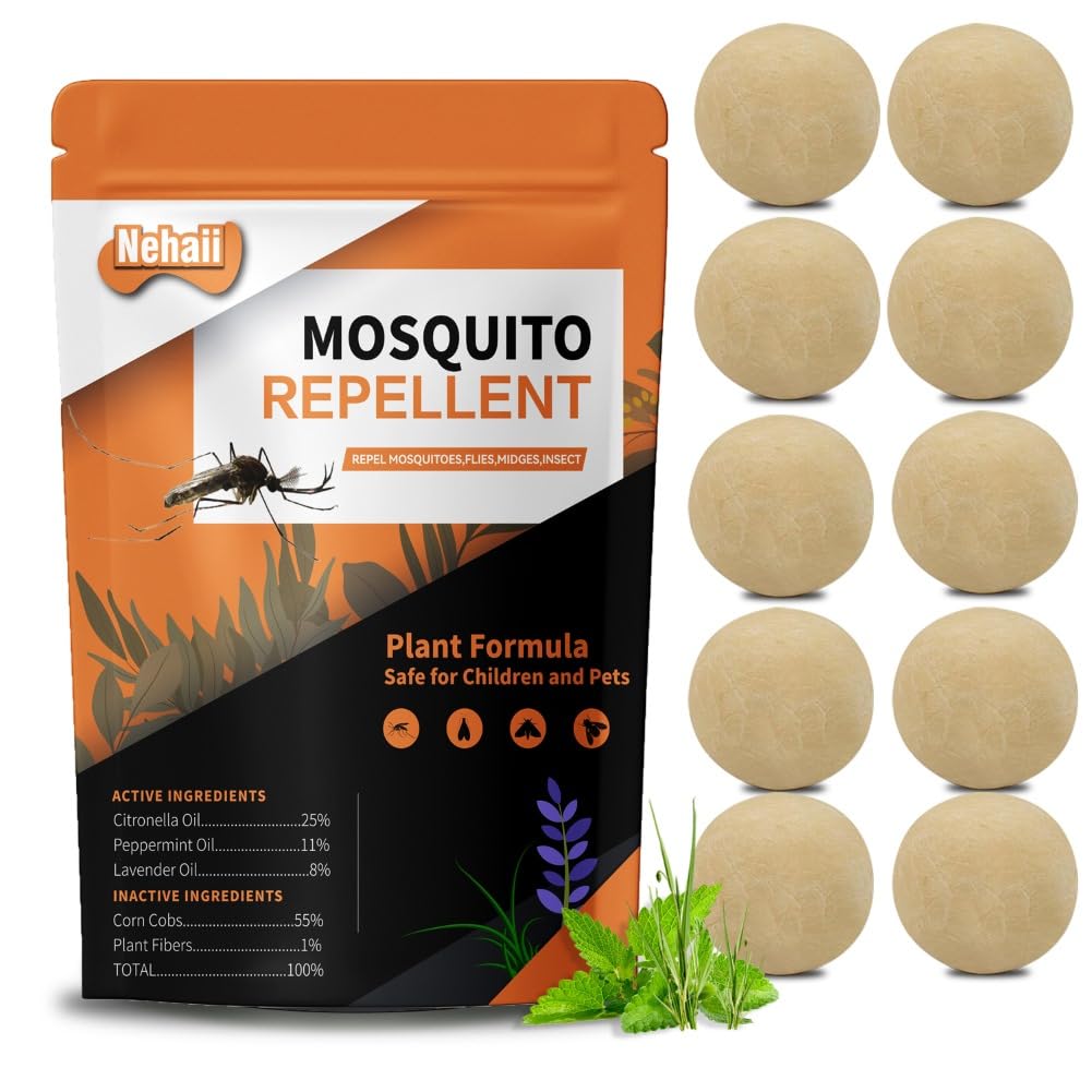 Mosquito Repellent Indoor, Mosquito-Repellent, Midge Repellent Outdoor, Citronella Oil, Peppermint Oil Spider Repellent, Anti Mosquito, Mosquito Repellents for Yard-6P