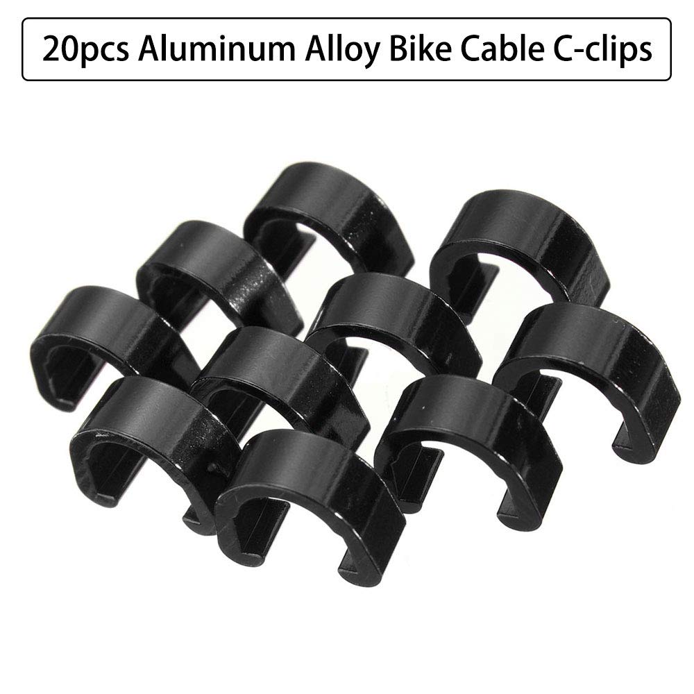 Alloy Clamp-On Double Cable Housing Stop (Silver Or Black) - Different Sizes Available